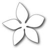 Poppystamps - Small Luxe Poinsettia Outline AND Background dies