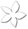Poppystamps - Grand Luxe Poinsettia Outline AND Background Dies