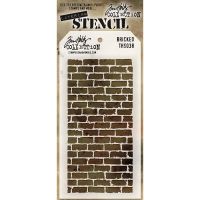 Tim Holtz Stampers Anonymous- Bricked Stencil  -