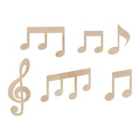 KaiserCraft - Wooden Flourishes - Music Notes
