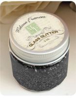 Melissa Frances - Glass Glitter - Black  ~