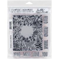 Tim Holtz - Stampers Anonymous Botanical Sketch  -