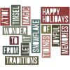 Tim Holtz Alterations - Holiday Words 2 - Block  -