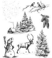 Tim Holtz Ideaology - Winterscape