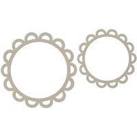 FabScraps - Flower Frames 2pc