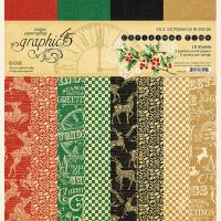 Graphic 45 - Christmas Time 12x12 Patterns & Solid Pack  -