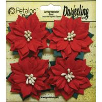 Petaloo Darjeeling Collection - Medium Paper Poinsettias