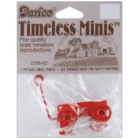 Darice Red Metal Wagon