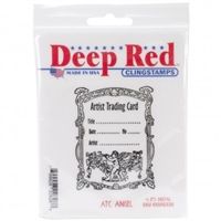Deep Red ATC Angel Cling Stamp