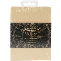Graphic 45 - ATC Book Box with 3 Kraft Cards and Binder Ring