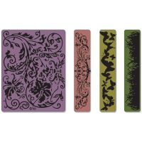 Tim Holtz Alterations - Springtime Backgrounds & Borders Set Embossing Folders  -