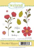 Taylored Expressions - Beautiful Blossoms Stamp Set  -
