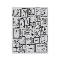 Hero Arts - Mail Jumble Background Stamp  -