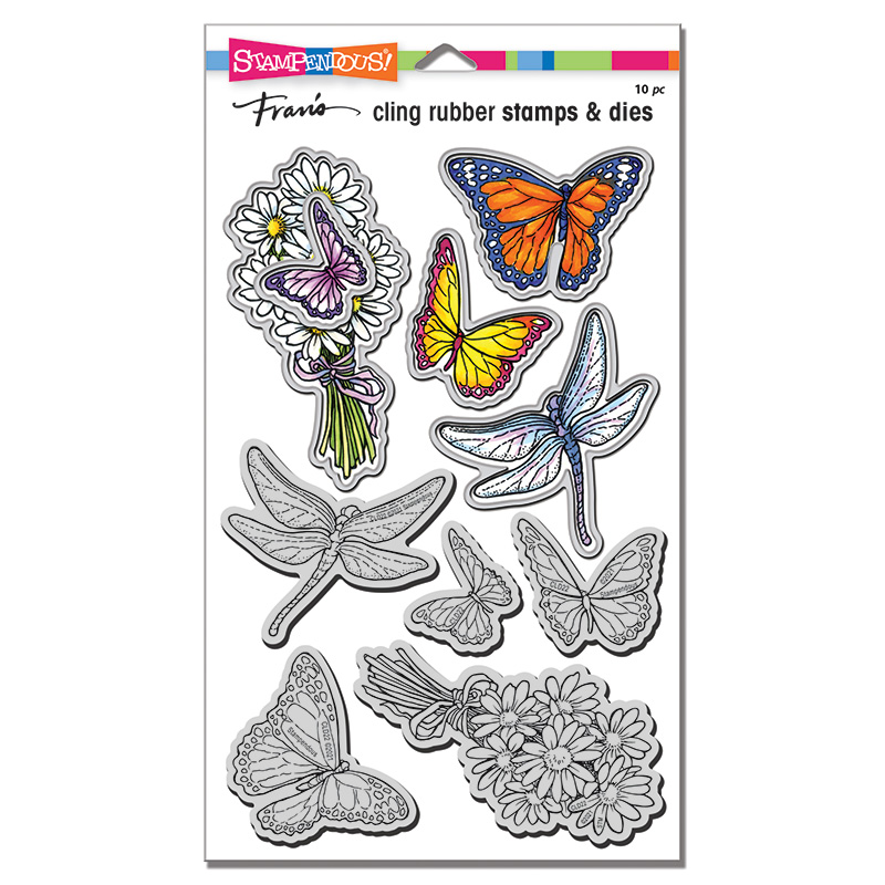 Stampendous - Daisy Collage Stamp and Die Set