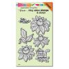 Stampendous - Cling Coneflower Stamps AND Stencils Set  -