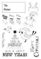 Kaisercraft - Santa's List Clear Stamp Set