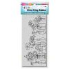 Stampendous - Slim Wildflower Jars Stamp  -