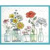 Stampendous - Slim Wildflower Jars Stamp  -