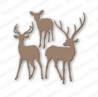 Impression Obsession - Deer Trio Die Set  -