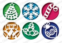Impression Obsession - Christmas Circle Cutout Dies  -
