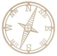 KaiserCraft Wooden Flourishes - Compass