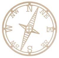 KaiserCraft Wooden Flourishes - Compass