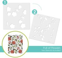 Taylored Expressions - Full of Flowers Layering Stencil  -