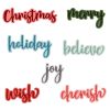 Honey Bee Stamps - Honey Cuts - Bitty Buzzwords : Holiday