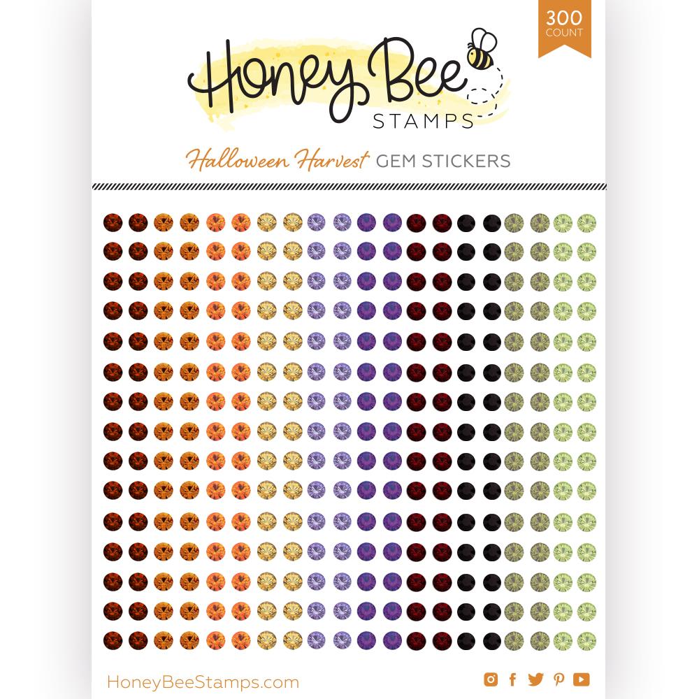 Honey Bee Stamps Crystal Clear Gem Stickers
