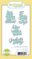 Taylored Expressions - Handlettered Holiday 2 Dies