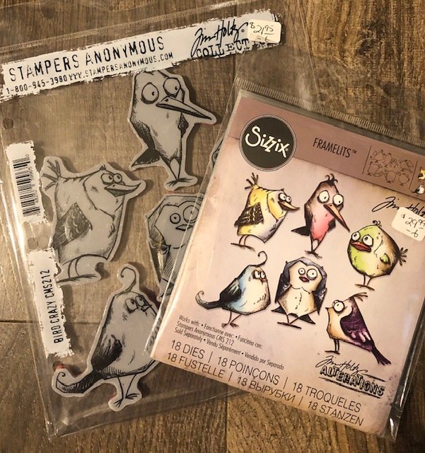 Tim Holtz Bird Crazy Stamps & Dies