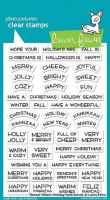 Lawn Fawn - Reveal Wheel Holiday Sentiments Stamp Set  *