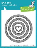 Lawn Fawn Lawn Cuts - Reverse Stitched Scalloped Circle Window Die