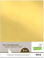 Lawn Fawn - Lawn Fawndamentals - Gold Metallic Cardstock  -