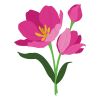 Honey Bee Stamps - Honey Cuts - Lovely Layers Tulips Dies