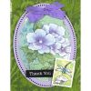 Stampendous - Quick Floral Clusters Card Panels  -