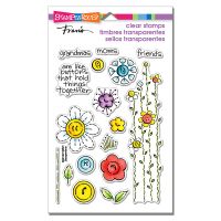Stampendous - Button Blossoms Stamp Set  -