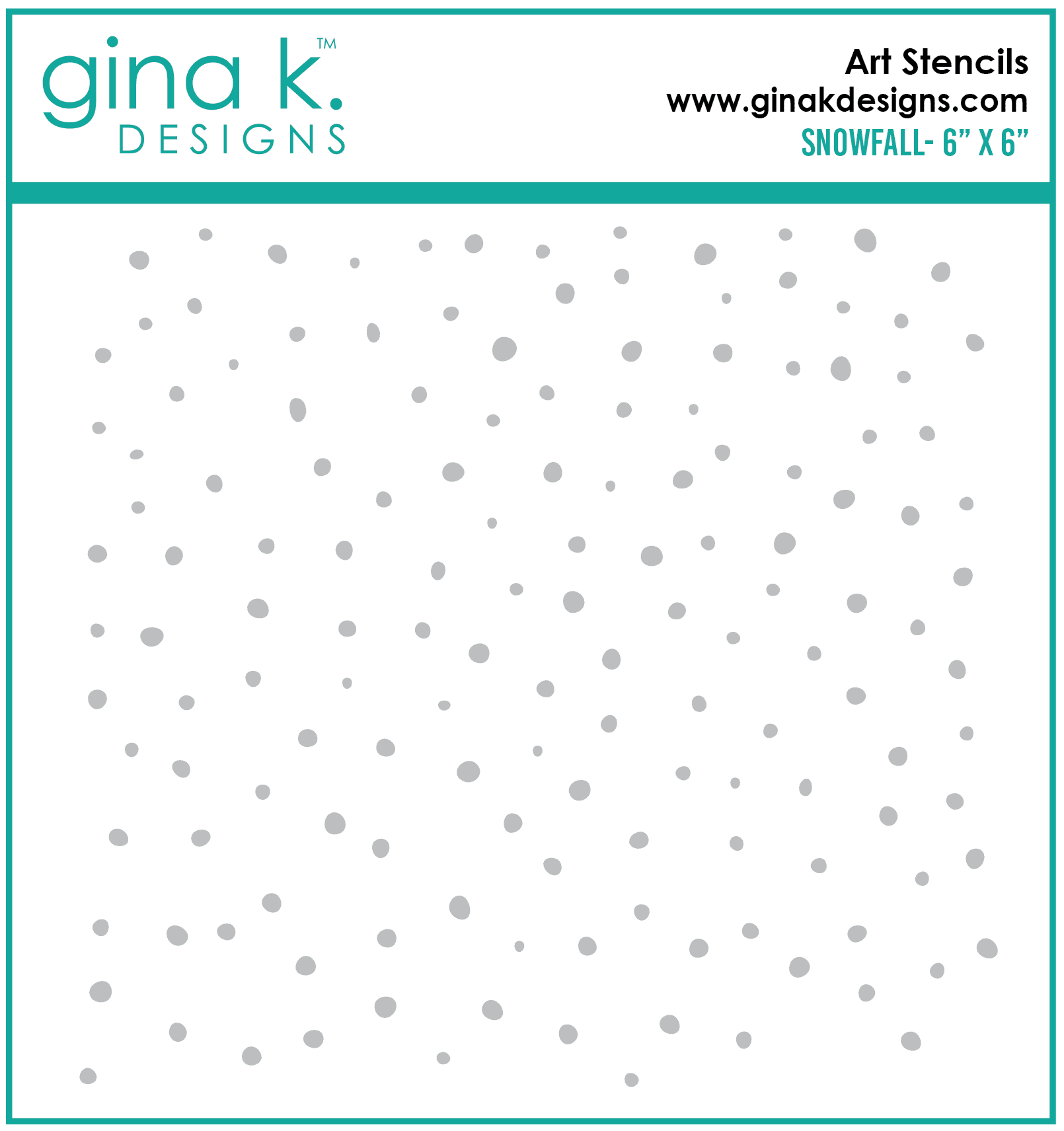 Gina K Designs - Snow Fall Stencil