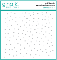 Gina K Designs - Snow Fall Stencil  -