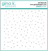 Gina K Designs - Snow Fall Stencil  -