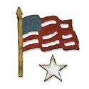 Tim Holtz Alterations Movers & Shapers - Mini Old Glory Die
