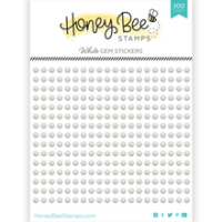 Honey Bee Stamps - Gem Stickers - White