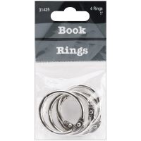 BAUMGARTENS -1" Silver Book Rings