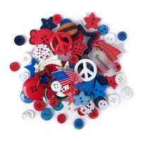 Buttons Galore & More - Patriotic Value Pack  -