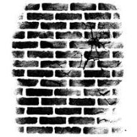 Studio 490 Wendy Vecchi - Cracked Brick Wall Background Stamp  -