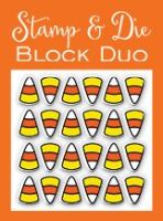 Impression Obsession - Stamp & Block Duo Candy Corn  -