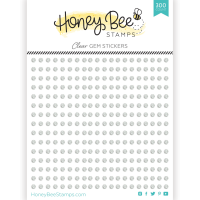 Honey Bee Stamps - Gem Stickers - Clear