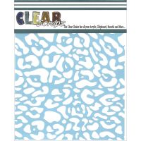 Clear Scraps - Cheetah Stencil
