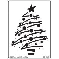 Stampendous - Dreamweaver Zig Zag Christmas Tree Metal Stencil