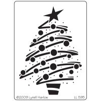 Stampendous - Dreamweaver Zig Zag Christmas Tree Metal Stencil